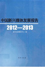 中国新兴媒体发展报告 2012-2013