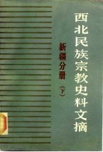 西北民族宗教史料文摘 新疆分册 下