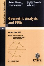 GEOMETRIC ANALYSIS AND PDES