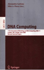 Lecture Notes in Computer Science 3892 DNA Computing 11th International Workshop on DNA Computers