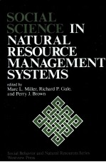 Social science in natural resource management systems