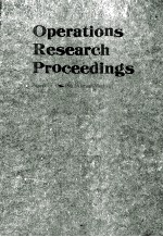 OPERATIONS RESEARCH PROCEEDINGS 1989