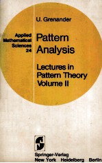 Pattern Analysis Lectures in Pattern Theory Volume II