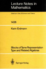 LECTURE NOTES IN MATHEMATICS 1428: BLOCKS OF TAME REPRESENTATION TYPE AND RELATED ALGEBRAS