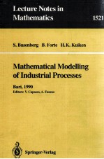 MATHEMATICAL MODELLING OF INDUSTRIAL PROCESSES