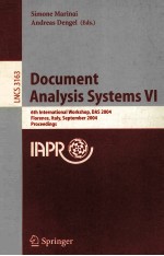 Lecture Notes in Computer Science 3163 Document Analysis Systems VI 6th International Workshop