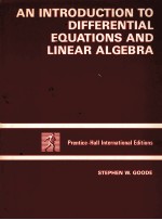 AN INTRODUCTION TO DIFFERENTIAL EQUATIONS AND LINEAR ALGEBRA