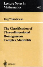 THE CLASSIFICATION OF THREE-DIMENSIONAL HOMOGENEOUS COMPLEX MANIFOLDS