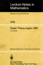 LECTURE NOTES IN MATHEMATICS 1018: GRAPH THEORY