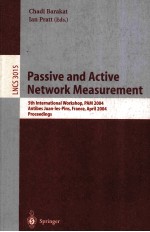 Lecture Notes in Computer Science 3015 Passive and Active Network Measurement 5th International Work