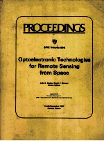 Proceedings SPIE Volume 868 Optoelectronic Technologies for Remote Sensing from Space