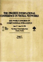 THE 1994 IEEE INTERNATIONAL CONFERENCE ON NEURAL NETWORKS IEEE WORLD CONGRESS ON COMPUTATIONAL INTEL