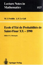 ECOLE D' ETE' DE PROBABILITE'S DE SAINT-FLOUR XX-1990