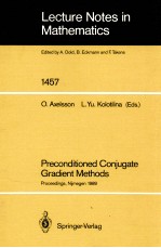 LECTURE NOTES IN MATHEMATICS 1457: PRECONDITIONED CONJUGATE GRADIENT METHODS