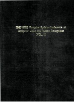 Proceedings 1997 IEEE Computer Society Conference on Computer Vision and Pattern Recognition Volume