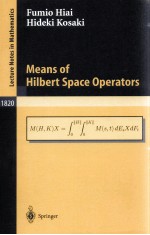 MEANS OF HILBERT SPACE OPERATORS