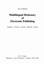 MULTILINGUAL DICTIONARY OF ELECTRONIC PUBLISHING