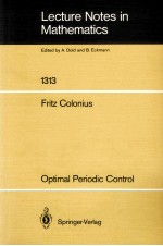 LECTURE NOTES IN MATHEMATICS 1313: OPTIMAL PERIODIC CONTROL