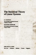 THE STATISTICAL THEORY OF LINEAR SYSTEMS