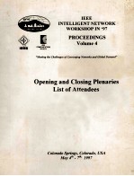 IEEE INTELLIGENT NETWORK WORKSHOP IN'97 PROCEEDINGS Volume 4