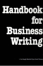 HANDBOOK FOR BUSINESS WRITING