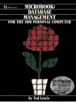 MICROBOOK:Database Management for the IBM Personal Computer