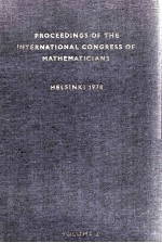 PROCEEDINGS OF THE INTERNATIONAL CONGRESS OF MATHEMATICIANS HELSINKI 1978 VOLUME 2