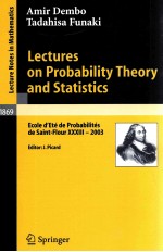 LECTRES ON PROBABILITY THEORY AND STATISTICS