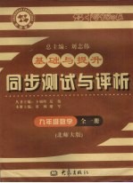 基础与提升 同步测试与评析 数学 九年级 全1册 北师大版