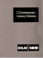 Contemporary Literary Criticism Volume 189