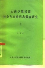 云南少数民族社会与家庭形态调查研究 1