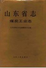 山东省志 第38卷 煤炭工业志 上