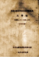 中共太康县社会主义时期党史大事记 1949.10-1985.12 征求意见稿