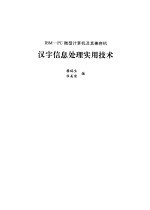 IBM-PC微型计算机及其兼容机汉字信息处理实用技术