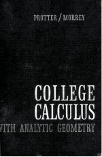 College Calculus With Analytic Geometry