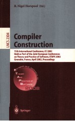 Lecture Notes in Computer Science 2304 Compiler Construction 11th International Conference