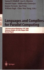 Lecture Notes in Computer Science 2017 Languages and Compilers for Parallel Computing 13th Internati