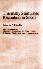 THERMALLY STIMULATED RELAXATION IN SOLIDS