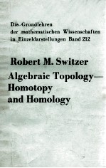 ALGEBRAIC TOPOLOGY-HOMOTOPY AND HOMOLOGY