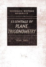 Essentials Of Plane Trigonometry