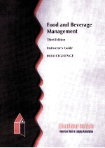 FOOD AND BEVERAGE MANAGEMENT THIRD EDITION INSTRUCTOR'S GUIDE 241IC