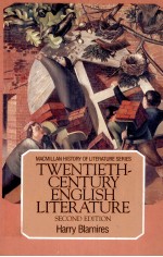 TWENTIETH-CENTURY ENGLISH LITERATURE