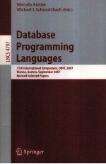 Lecture Notes in Computer Science 4797 Database Programming Languages 11th International Symposium