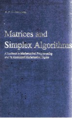 MATRICES AND SOMPLEX ALGORITHMS