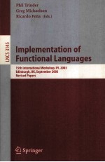 Lecture Notes in Computer Science 3145 Implementation of Functional Languages 15th International Wor