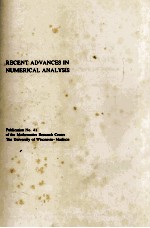 RECENT ADVANCES IN NUMERICAL ANALYSIS