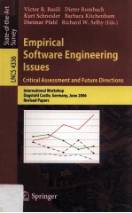 Lecture Notes in Computer Science 4336 Empirical Software Engineering Issues Critical Assessment and