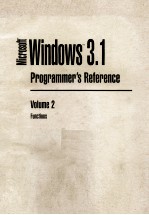 Microsoft Windows TM 3.1 Programmer's Reference Volume 2 Functions