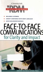 FACE-TO-FACE COMMUNICATIONS FOR CLARITY AND IMPACE