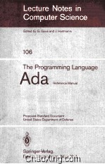 Lecture Notes in Computer Science 106 The Programming Language Ada